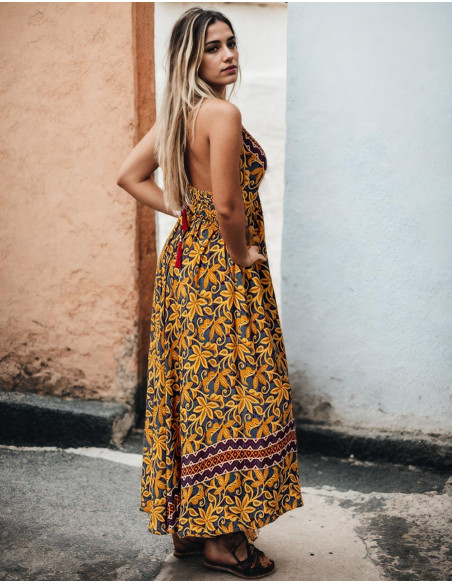 Long Open Back Dress