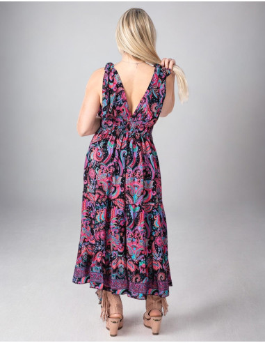 Midi Dress with Tie Straps