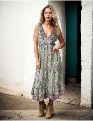Hippie Chic Silk Dress