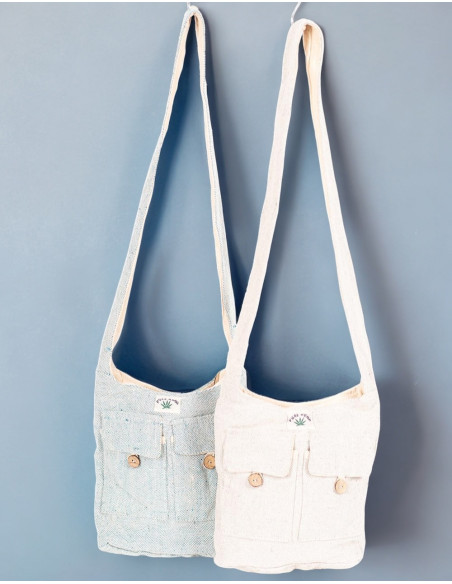 Ethnic Fashion: Kimago Hemp Hippie Shoulder Bag – Authentic Indian Craftsmanship