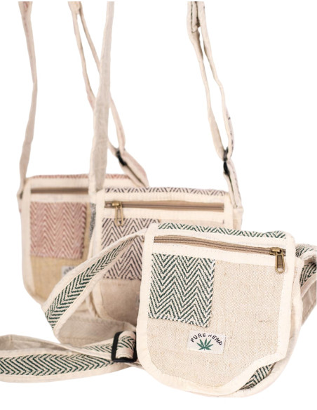 Exclusive Ethnic Fashion: Kimago Handcrafted Hemp Crossbody Bag with Unique Details