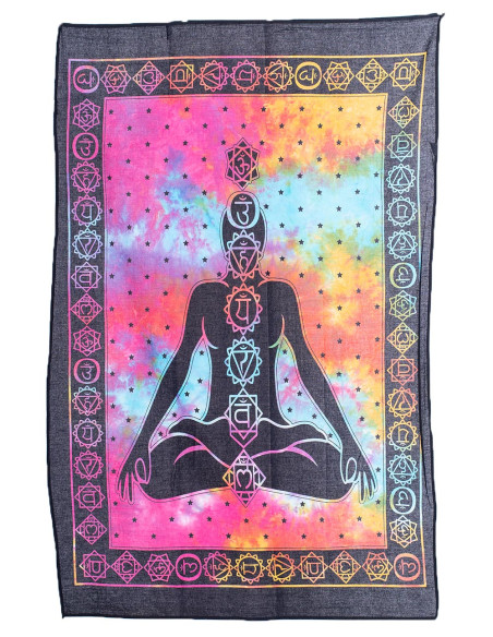 7 chakras meditation tapestry