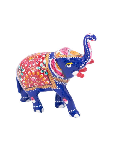 Colorful Metal Elephant Statue