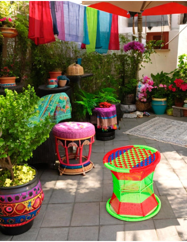 Unique Style Metal Stool Handmade in India -...
