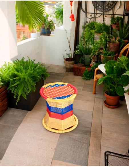 RMU0004A - Woven Metal Stool