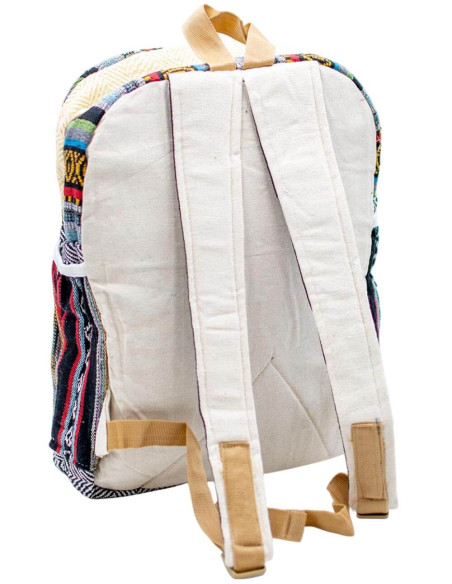 Unisex Hemp Backpack with Exclusive Buddha Design | Indian Handicraft | Wholesale