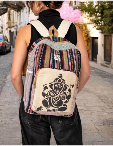 Trendy Unisex Hemp Backpack with Exclusive...