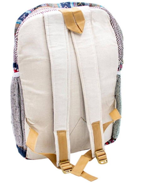Trendy Unisex Hemp Backpack with Elephant Design - Authentic Indian Handicraft