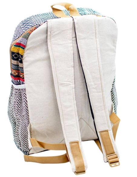 Unisex Ethnic Fashion: Kimago Hemp Backpack - Indian, Practical and Unique Craftsmanship