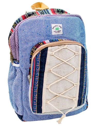 Unisex Ethnic Fashion: Kimago Hemp Backpack -...