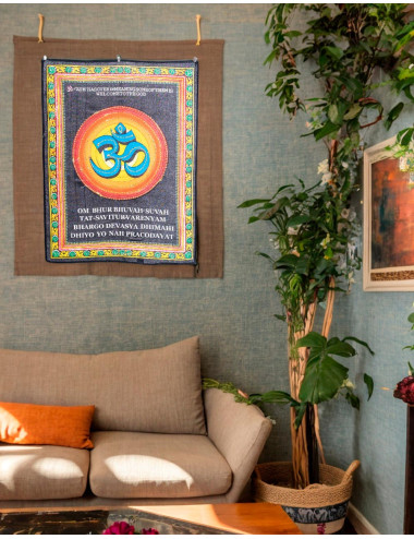 Authentic Indian Om Tapestry, Handcrafted and Exclusive...