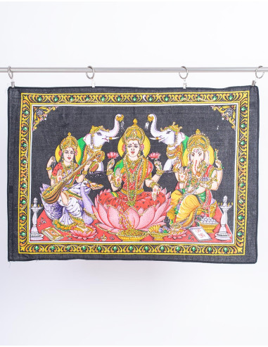 Authentic Hindu Art - Indian Gods Tapestry,...