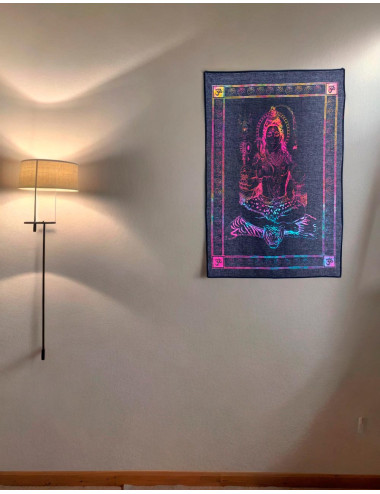 Shiva Tapestry in 100% Cotton - Authentic Indian Handicraft