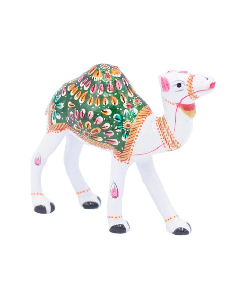 Authentic Indian Camel Statues: Exclusive Ethnic Hand-Painted Ceramic Crafts