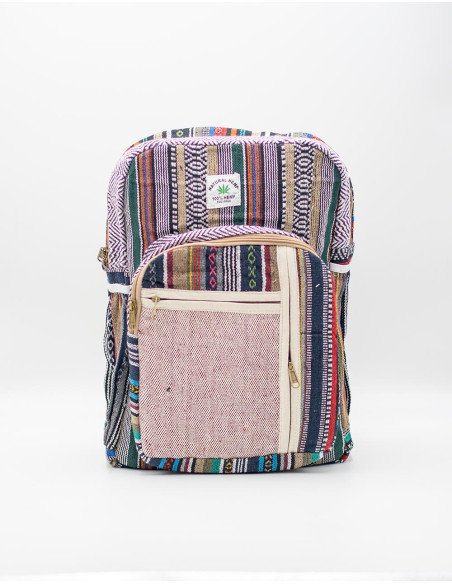 Unisex Hemp Backpack - Unique and Versatile Indian Craftsmanship