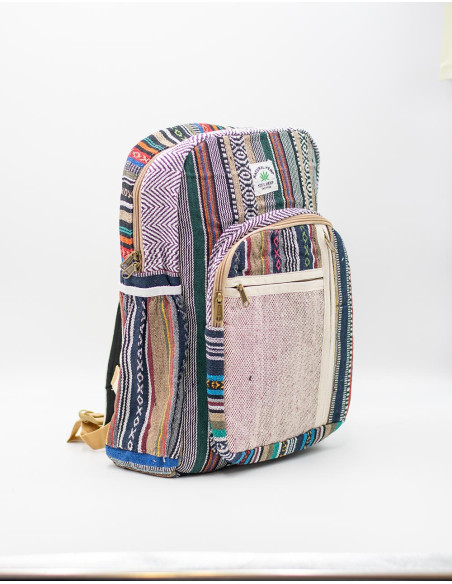 Unisex Hemp Backpack - Unique and Versatile Indian Craftsmanship