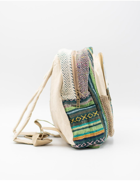 Exclusive Handmade Hemp Backpack - Unique in Color and Design