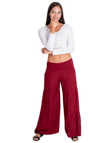 Ethnic Viscose Pants with Adjustable Waist –...