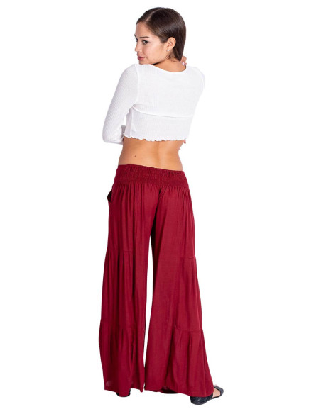 Ethnic Viscose Pants with Adjustable Waist – Kimago