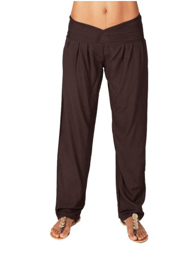 Kimago Chocolate Brown Straight Pants with...