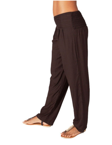 Kimago Chocolate Brown Straight Pants with...