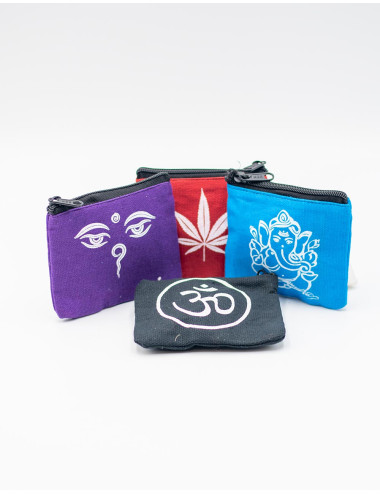 Kimago ethnic wallet with spiritual symbols