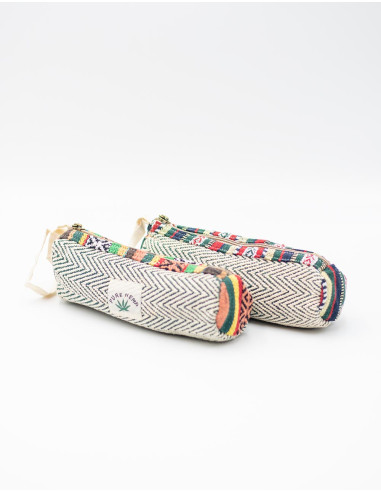Kimago ethnic design hemp cylindrical case