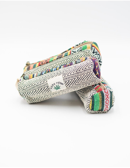 Kimago ethnic design hemp cylindrical case