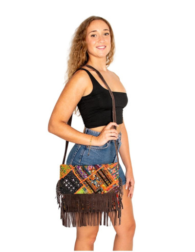 Kimago boho clutch with mirrors and handmade...