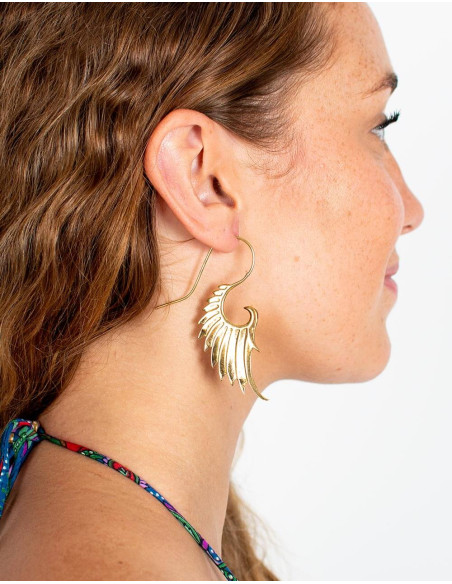 pendientes-dorados-artesanales-alas-india-kimago