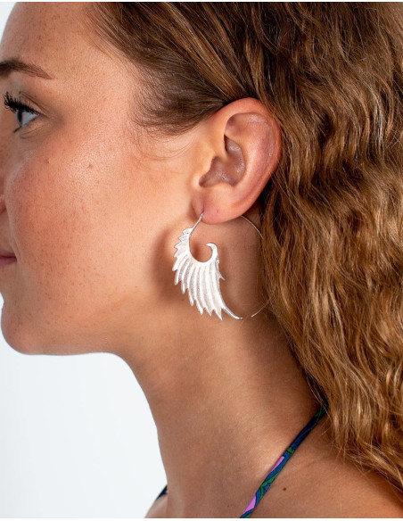 pendientes-plateados-grandes-artesanales-india-kimago