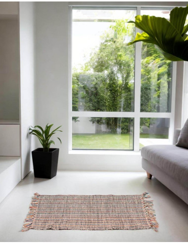 Handmade boho ethnic rug India | Kimago