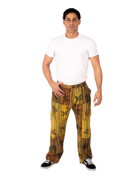 Kimago unisex hippie patchwork pants