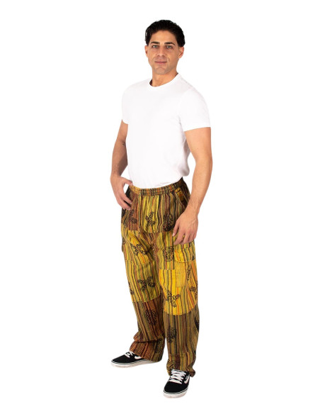 Kimago unisex hippie patchwork pants