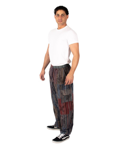 Kimago unisex ethnic patchwork pants