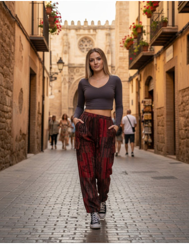 pantalon-patchwork-unisex-kimago-india