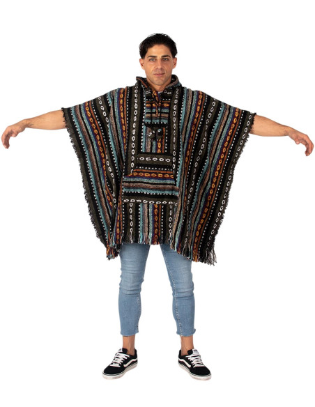 moda-etnica-poncho-algodon-india