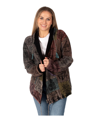 Unisex boho jacket with fleece lining | Kimago
