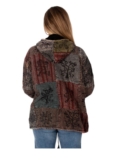Unisex boho jacket with fleece lining | Kimago