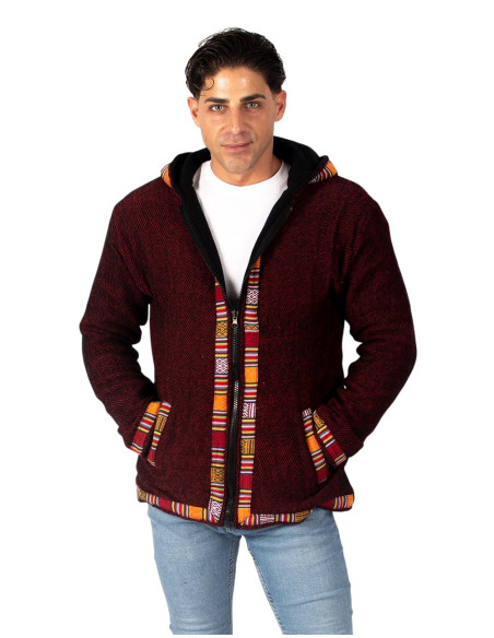 chaqueta-ribetes-naranja-rojo-india