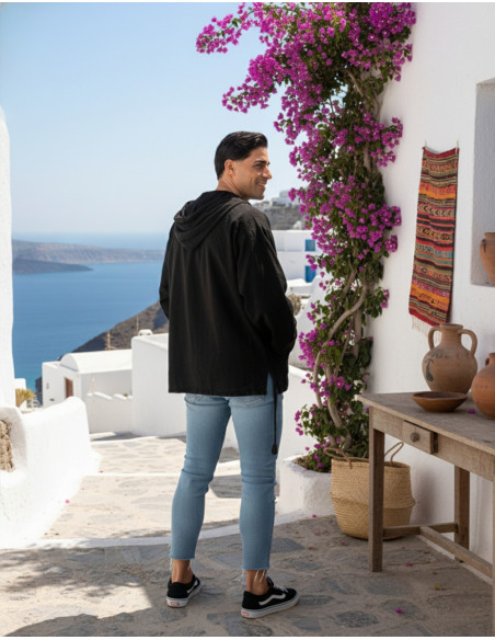 Boho cotton hoodie | Kimago