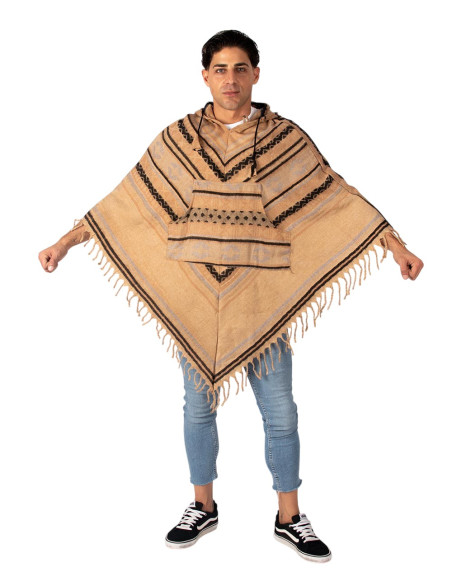 Unisex handmade cotton poncho | Kimago