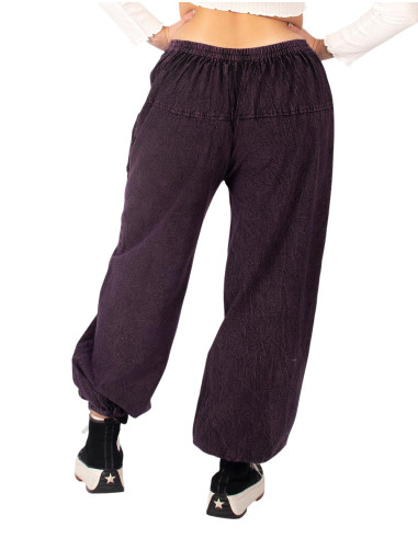 Kimago handmade purple unisex harem pants