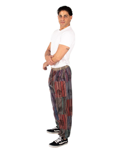 Kimago unisex patchwork harem pants, assorted...