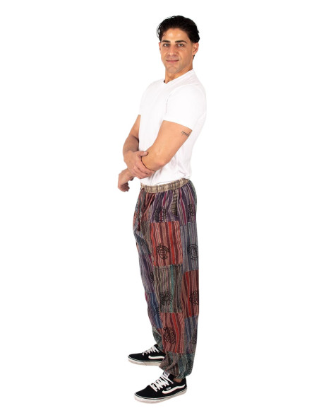 Kimago unisex patchwork harem pants, assorted colors