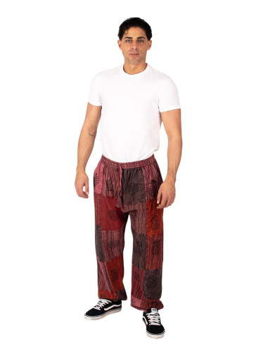 Kimago unisex patchwork harem pants, assorted...