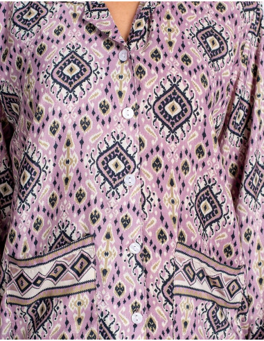 Two-piece silk pajamas with bag | Kimago