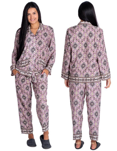 Two-piece silk pajamas with bag | Kimago