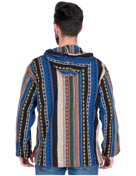 Handmade cotton ethnic boho sweatshirt | Kimago