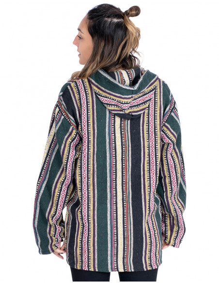 Handmade ethnic cotton unisex boho sweatshirt | Kimago